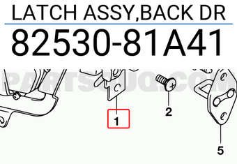 Suzuki 8253081A41 LATCH ASSY,BACK DR