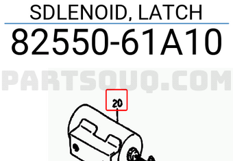 Suzuki 8255061A10 SDLENOID, LATCH