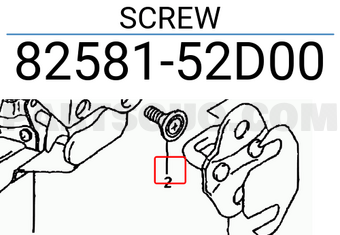 Suzuki 8258152D00 SCREW