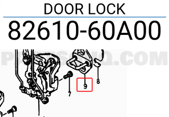 Suzuki 8261060A00 DOOR LOCK