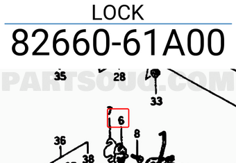 Suzuki 8266061A00 LOCK