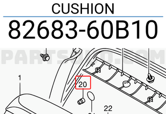 Suzuki 8268360B10 CUSHION