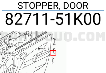 Suzuki 8271151K00 STOPPER, DOOR