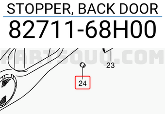Suzuki 8271168H00 STOPPER, BACK DOOR