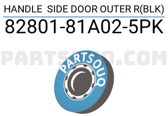 Suzuki 8280181A025PK HANDLE SIDE DOOR OUTER R(BLK)