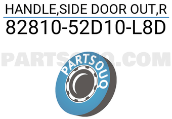 Suzuki 8281052D10L8D HANDLE,SIDE DOOR OUT,R