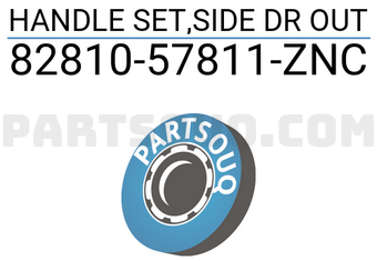 Suzuki 8281057811ZNC HANDLE SET,SIDE DR OUT