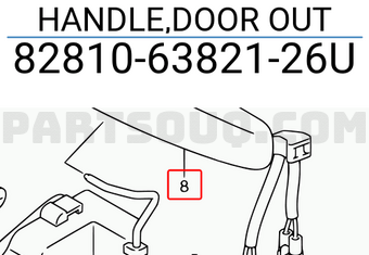 Suzuki 828106382126U HANDLE,DOOR OUT