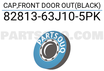 Suzuki 8281363J105PK CAP,FRONT DOOR OUT(BLACK)