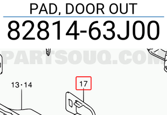 Suzuki 8281463J00 PAD, DOOR OUT