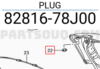 Suzuki 8281678J00 PLUG