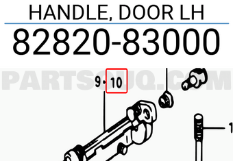 Suzuki 8282083000 HANDLE, DOOR LH