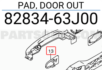 Suzuki 8283463J00 PAD, DOOR OUT