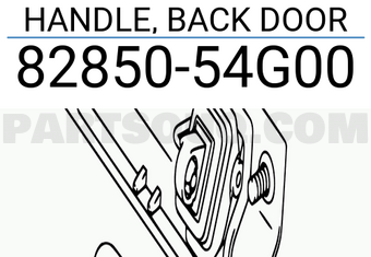 Suzuki 8285054G00 HANDLE, BACK DOOR