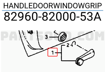 Suzuki 829608200053A HANDLEDOORWINDOWGRIP