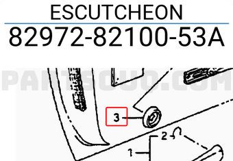Suzuki 829728210053A ESCUTCHEON