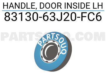 Suzuki 8313063J20FC6 HANDLE, DOOR INSIDE LH