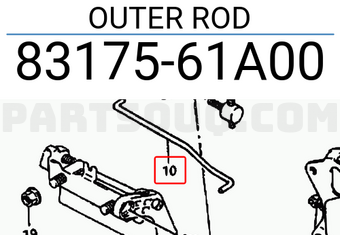 Suzuki 8317561A00 OUTER ROD