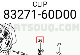 Suzuki 8327160D00 CLIP