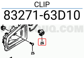 Suzuki 8327163D10 CLIP