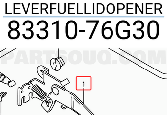 Suzuki 8331076G30 LEVERFUELLIDOPENER