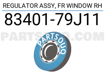 Suzuki 8340179J11 REGULATOR ASSY, FR WINDOW RH