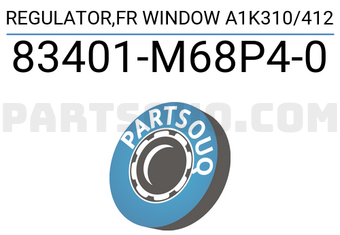Suzuki 83401M68P40 REGULATOR,FR WINDOW A1K310/412