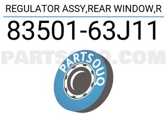 Suzuki 8350163J11 REGULATOR ASSY,REAR WINDOW,R