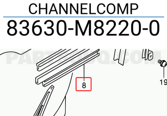 Suzuki 83630M82200 CHANNELCOMP