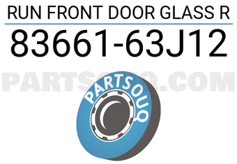 Suzuki 8366163J12 RUN FRONT DOOR GLASS R