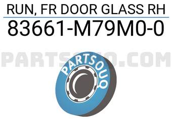 Suzuki 83661M79M00 RUN, FR DOOR GLASS RH