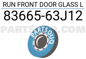Suzuki 8366563J12 RUN FRONT DOOR GLASS L