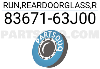 Suzuki 8367163J00 RUN,REARDOORGLASS,R