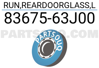 Suzuki 8367563J00 RUN,REARDOORGLASS,L