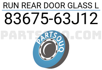 Suzuki 8367563J12 RUN REAR DOOR GLASS L