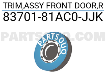 Suzuki 8370181AC0JJK TRIM,ASSY FRONT DOOR,R