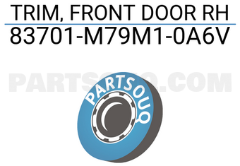 Suzuki 83701M79M10A6V TRIM, FRONT DOOR RH