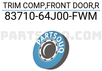 Suzuki 8371064J00FWM TRIM COMP,FRONT DOOR,R