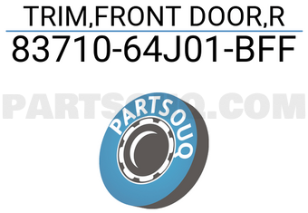 Suzuki 8371064J01BFF TRIM,FRONT DOOR,R