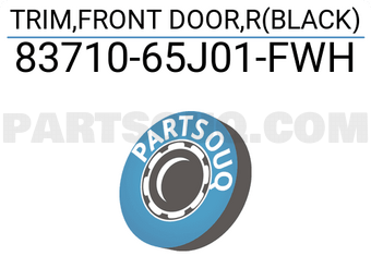 Suzuki 8371065J01FWH TRIM,FRONT DOOR,R(BLACK)