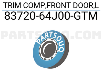 Suzuki 8372064J00GTM TRIM COMP,FRONT DOOR,L