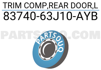 Suzuki 8374063J10AYB TRIM COMP,REAR DOOR,L