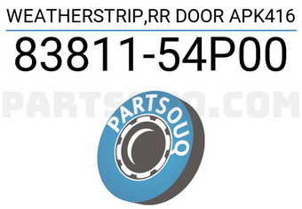 Suzuki 8381154P00 WEATHERSTRIP,RR DOOR APK416