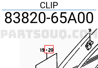 Suzuki 8382065A00 CLIP