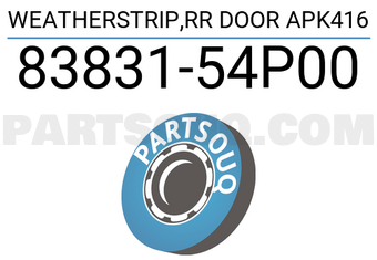 Suzuki 8383154P00 WEATHERSTRIP,RR DOOR APK416