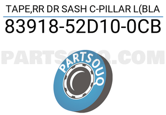 Suzuki 8391852D100CB TAPE,RR DR SASH C-PILLAR L(BLA