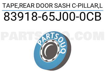 Suzuki 8391865J000CB TAPE,REAR DOOR SASH C-PILLAR,L