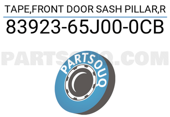 Suzuki 8392365J000CB TAPE,FRONT DOOR SASH PILLAR,R