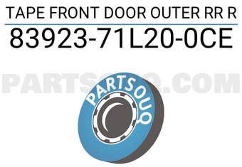 Suzuki 8392371L200CE TAPE FRONT DOOR OUTER RR R