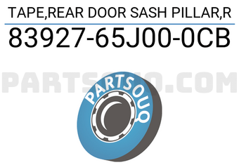 Suzuki 8392765J000CB TAPE,REAR DOOR SASH PILLAR,R